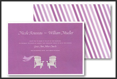 Adirondacks Wedding Invitation