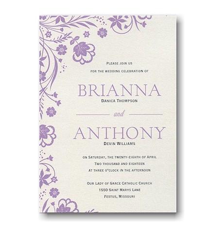 All About Florals Wedding Invitation