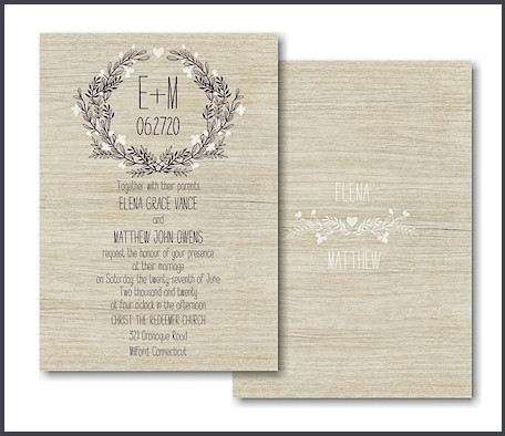 Birch Blossom Wedding Invitation