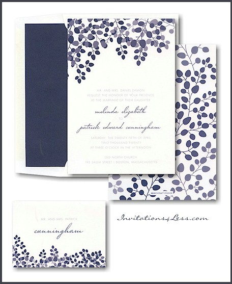 Blooming Buds Wedding Invitation