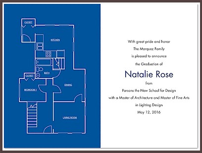 Blueprint Graduation Announcement