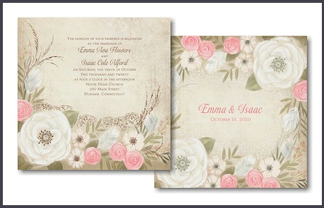 Boho Breeze Wedding Invitation