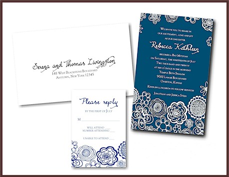Create Your Own Bat Mitzvah Invitation Suite 70A