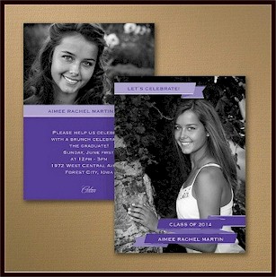 Celebrate Banner Graduation Invitation