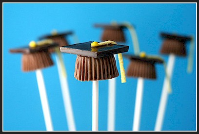 Chocolate Grad Caps