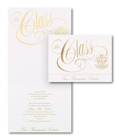 Classic Style Graduation Announcement