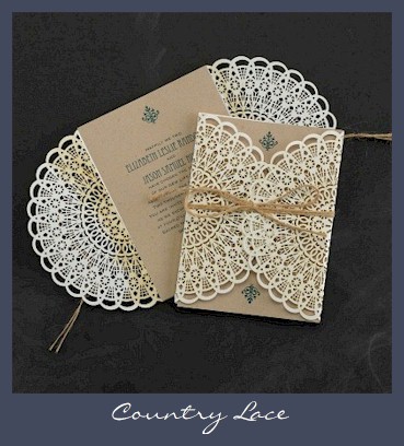 lace wedding invitations
