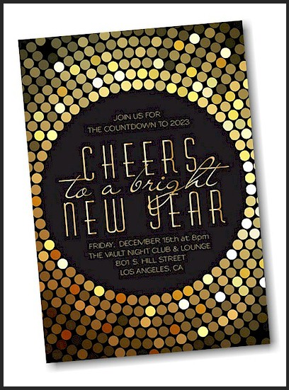 Disco Flair Suite D Party Invitation