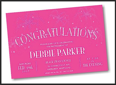 Fireworks Suite D Party Invitation