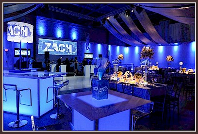 Clubbing Bar Mitzvah Decor