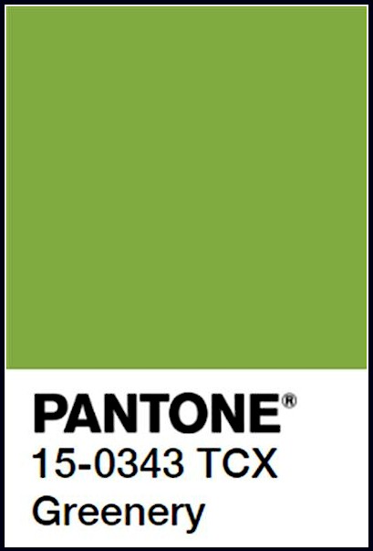 Pantone Greenery Color of the Year for 2017