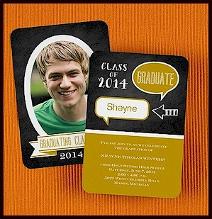 Talking Graduation Photo Graduation Invitation