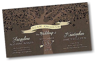 The Wedding Tree Wedding Invitation
