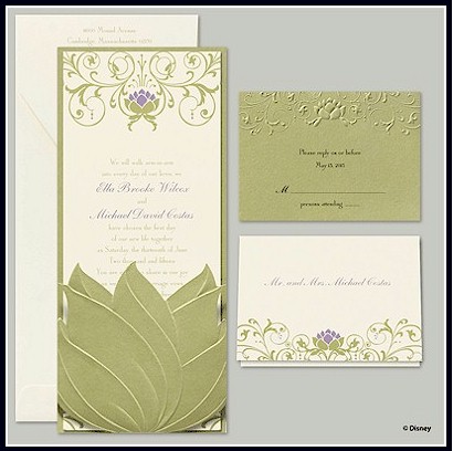 Water Lily Wedding Invitation
